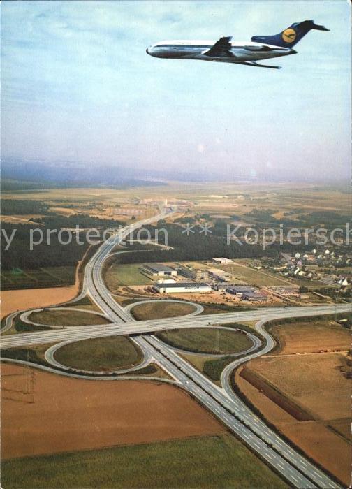 Lufthansa Flughafen Koeln-Bonn Autobahnkreuz