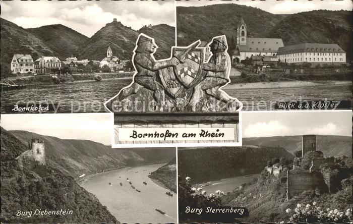 Kamp-Bornhofen Kloster Burg Liebenstein und Burg Sterrenberg Feindliche Brueder