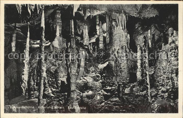 Ruebeland Harz Baumannshoehle Saeulenhalle