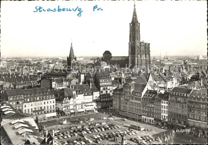 Strasbourg Alsace Place Kleber et Cathedrale