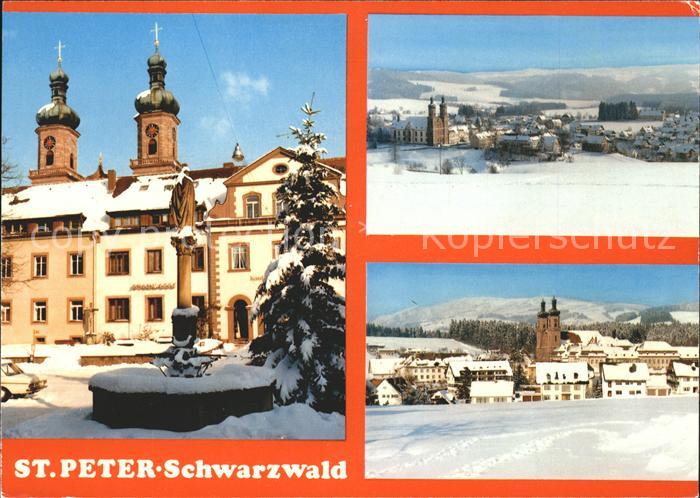 St Peter Schwarzwald Kirche Panorama Ortsblick