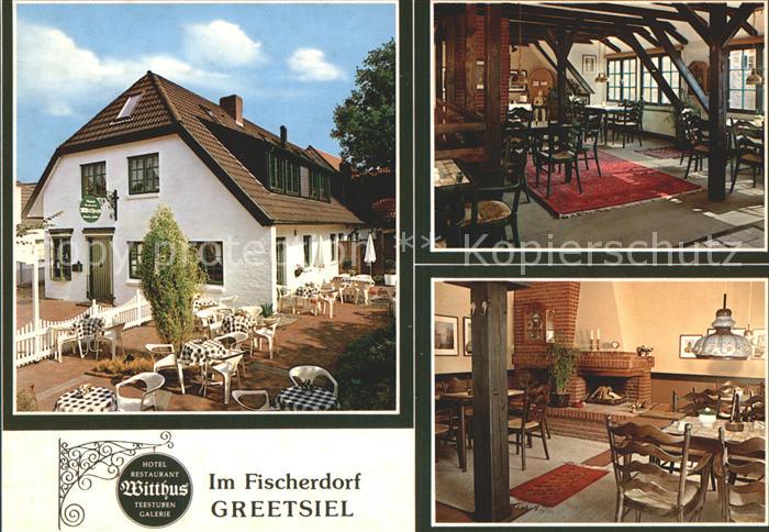 Greetsiel Witthus Gastraum Gartenterrasse