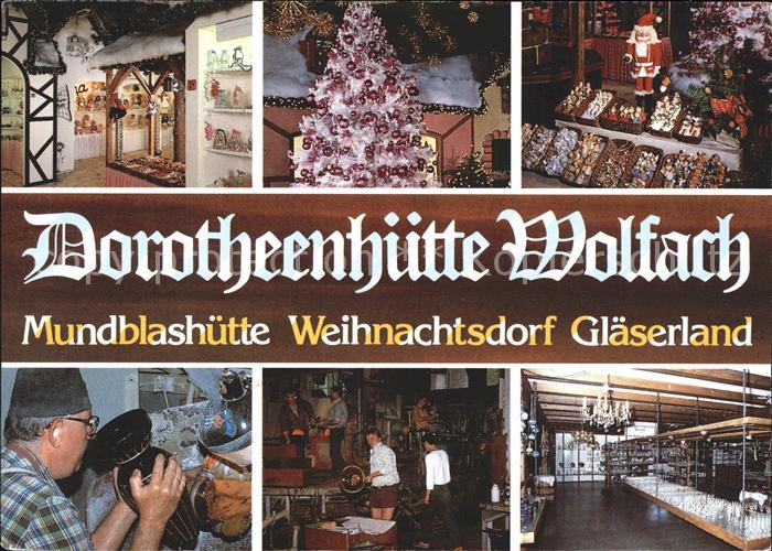 Wolfach Dorotheenhuette Mundblashuette Weihnachtsdorf Glaeserland