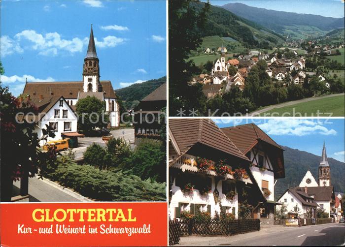 Glottertal Ortsblick Dorfpartie Kirche