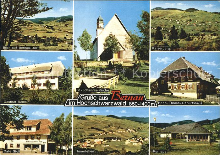 Bernau Schwarzwald Dorfblick Kaiserberg Gasthof Roessle Hans Thoma Geburtshaus C