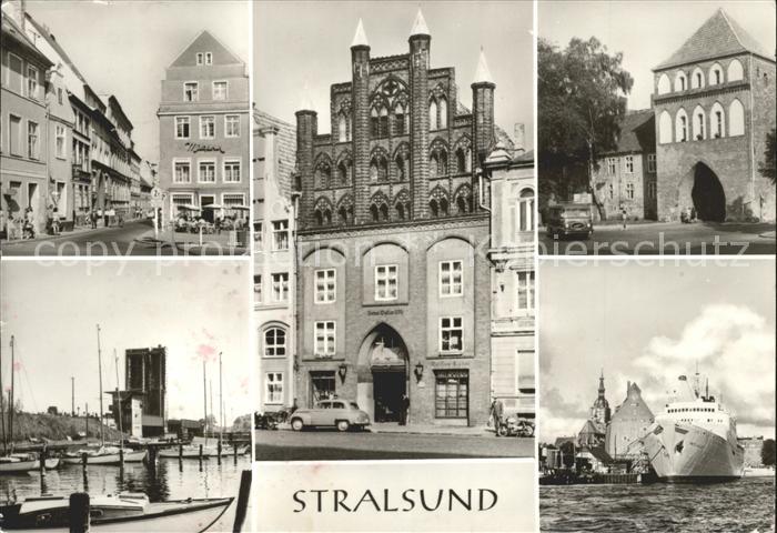 Stralsund Mecklenburg Vorpommern Leninplatz Knieper Tor Alter Markt Ruegendammbr