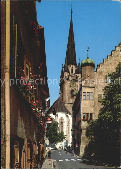 Radolfzell Bodensee Muenster mit altem Schloesschen