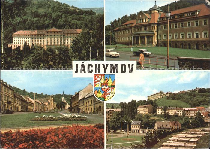 Jachymov Schloss Park Teilansichten