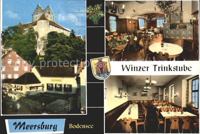 Meersburg Bodensee Winzer Trinkstube Gastraum Burg