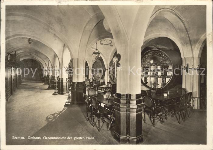 BREMEN  CITY Rathaus Gesamtansicht der gr Halle