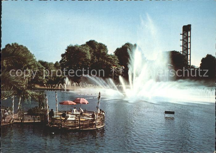 HAMBURG  CITY Planten un Bloemen Ausstellungspark Fontaene