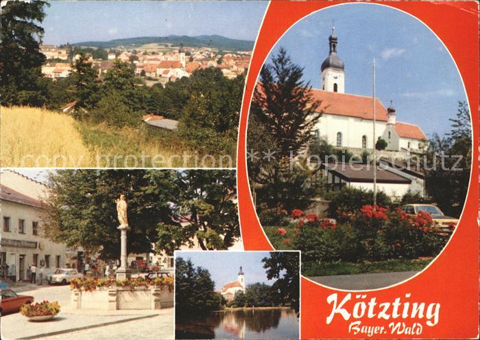 Koetzting Panorama Dorfpartie Kirche