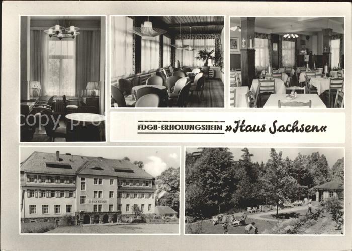 Hohnstein Saechsische Schweiz FDGB Erholungsheim Haus Sachsen Zimmer Speisesaal