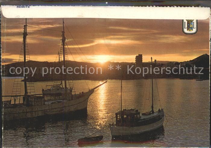 Javea Segelboote in der Abendd?mmerung Bildbrief