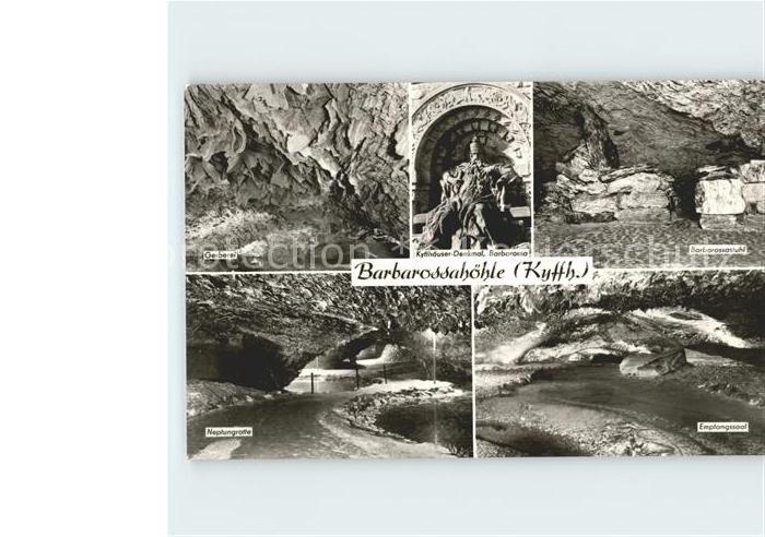 Kyffhaeuser Barbarossahoehle Gerberei Barbarossastuhl Neptungrotte Empfangssaal