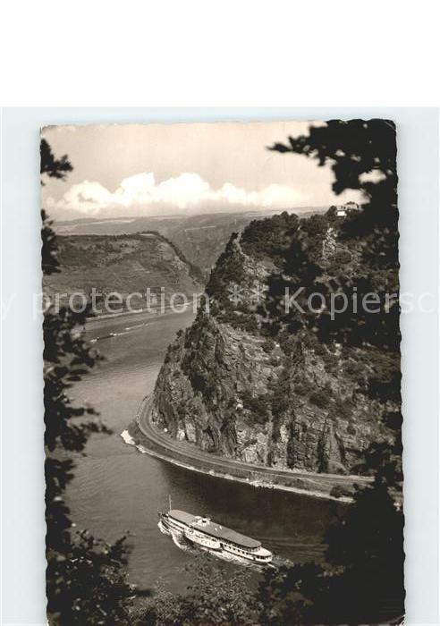 Loreley Lorelei Rheinfelsen Ausflugsschiff