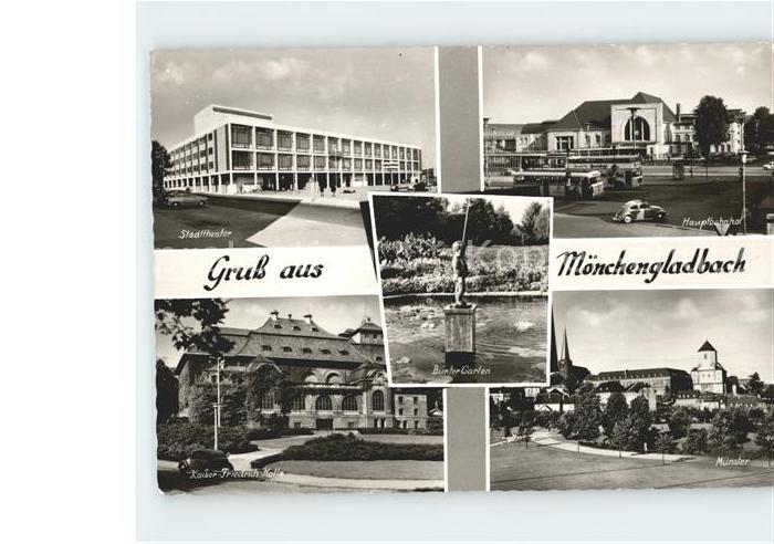 MoeNCHENGLADBACH NRW Stadttheater Hauptbahnhof Kaiser Friedrich Halle Muenster