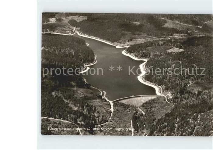 Forbach Baden Schwarzenbach Talsperre Fliegeraufnahme