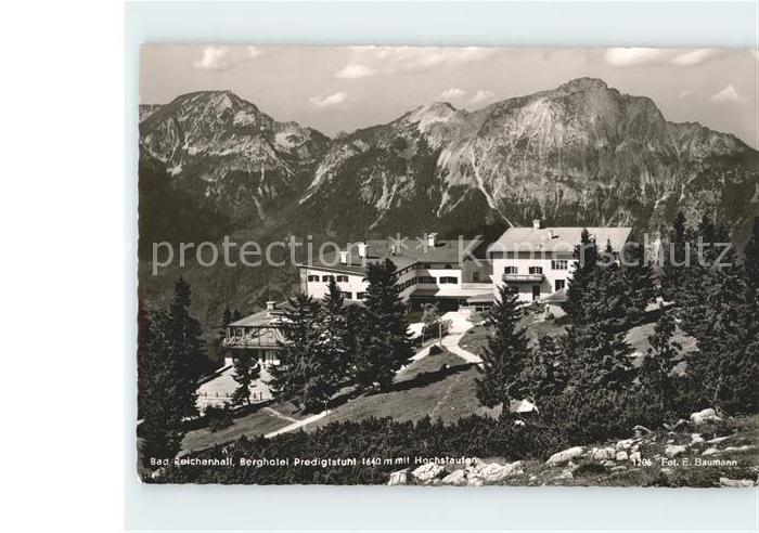 Bad Reichenhall Berghotel Predigtstuhl mit Hochstaufen