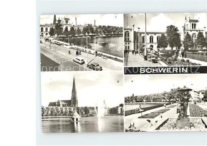 Schwerin Mecklenburg Am Pfaffenteich Neue Anlagen