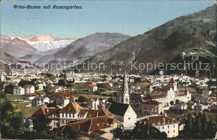 Gries-Quirein Bozen mit Rosengarten