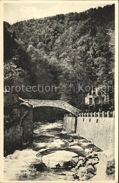 Thale Harz Jungfernbruecke im Bodetal bei Koenigsruhe