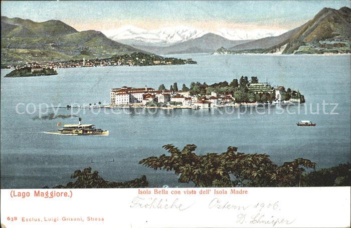 Lago Maggiore Isola Bella con vista dell Madre