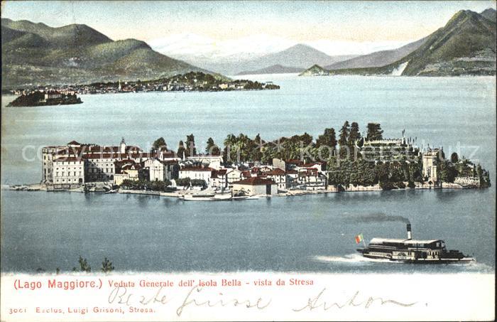 Lago Maggiore Veduta generale dell Isola Bella vista da Stresa