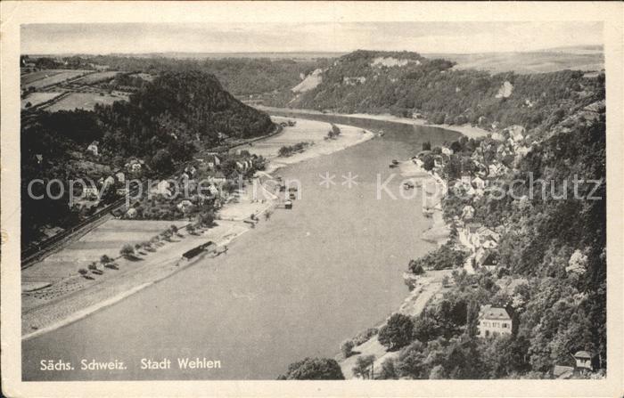 Wehlen Sachsen Panorama