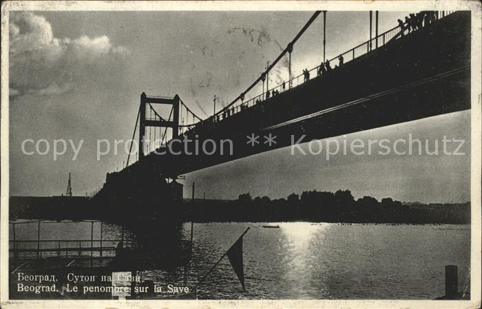 Beograd Belgrad Le penombre sur la Save