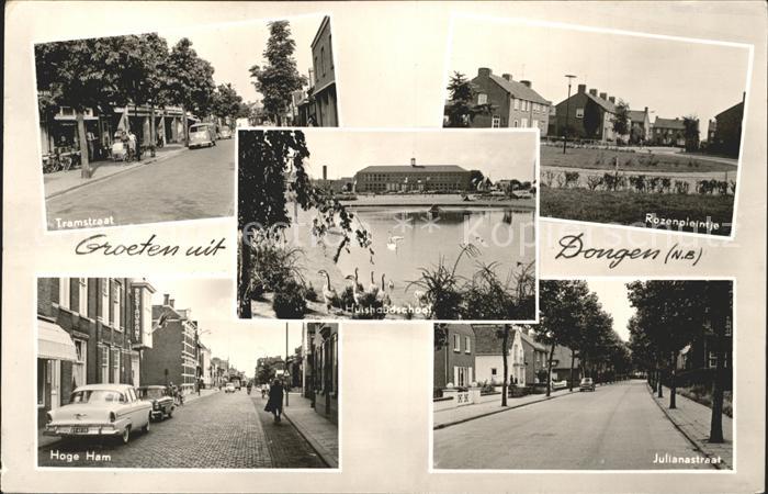 Dongen Tramstraat Rozenpleintje Huishoudschool Hoge Ham Julianastraat