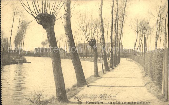 Roeselaere Het kleine dok en het Ziekenhuis