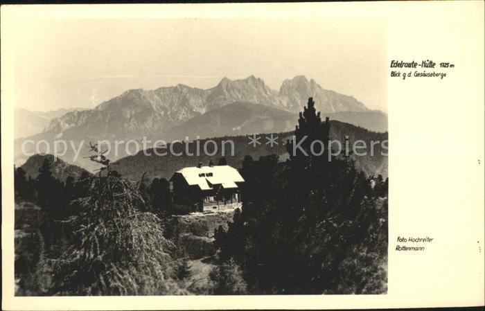 Edelrauterhuette mit Gesaeuseberge