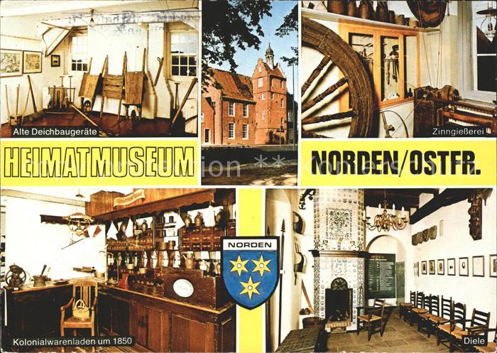 Norden Ostfriesland Heimatmuseum Alte Deichbaugeraete Zinngiesserei Kolonialware