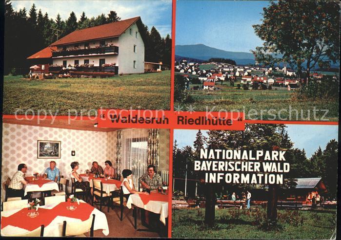 Riedlhuette Gasthof Pension Waldesruh Gastraum Panorama