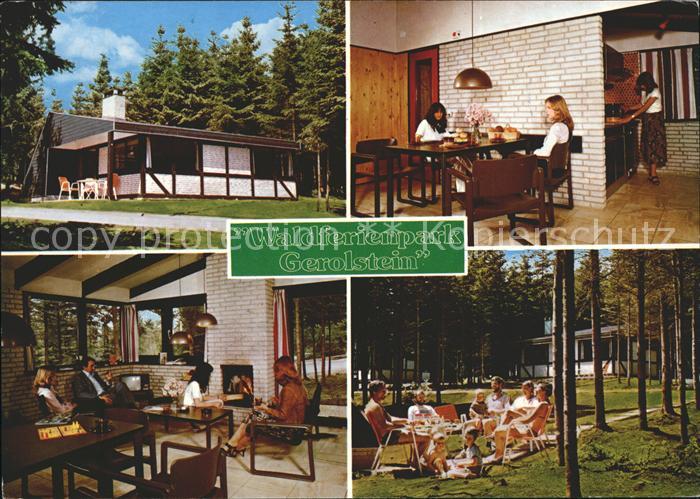 Gerolstein Rheinland-Pfalz Waldferienpark Gerolstein Aufenthaltsraum Garten