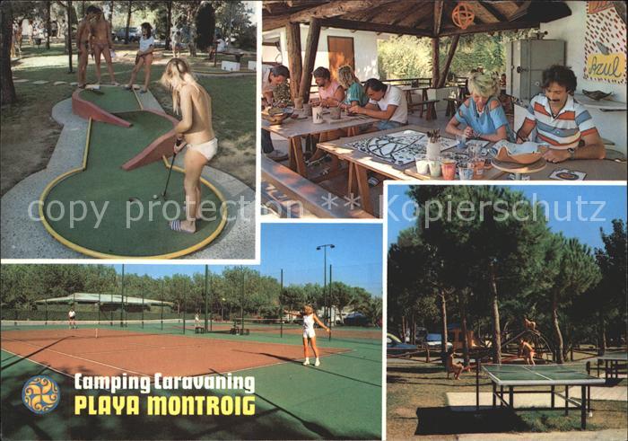 Cambrils Camping Caravaning Playa Montroig Minigolf Tennis