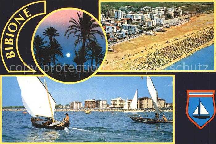 Bibione Fliegeraufnahme Strand Segelpartie