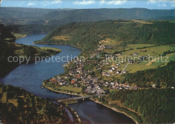 Einruhr Fliegeraufnahme Am Obersee der Rurtalsperre