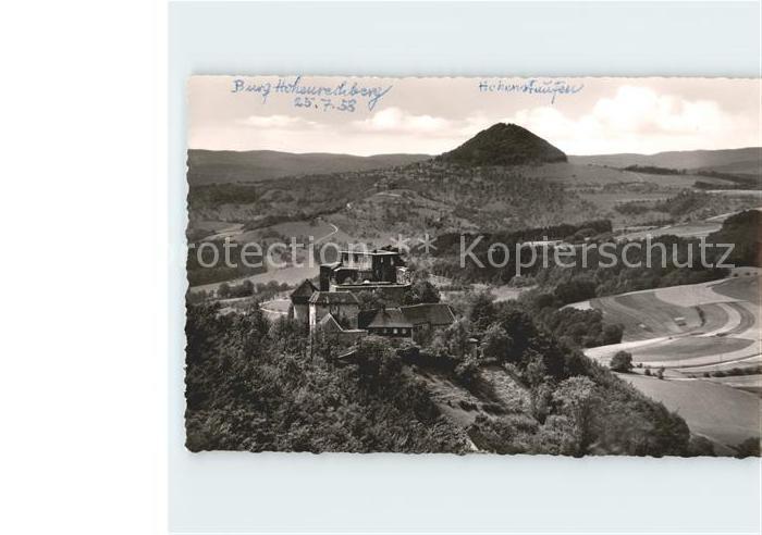 Hohenrechberg Burg Hohenrechberg mit Hohenstaufen