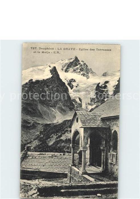 La Grave Eglise des Terrasses et le Melje