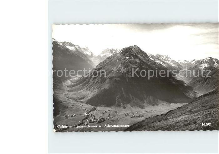 Galtuer Tirol mit Jamtalferner und Silvrettastausee