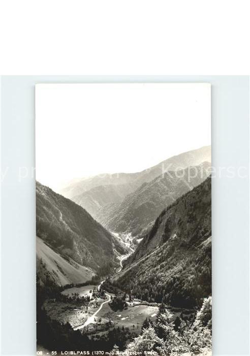 Kaernten Loiblpass Panorama