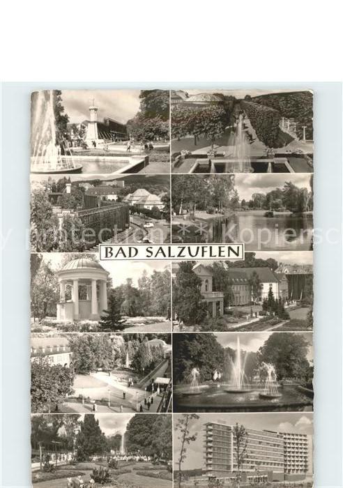 Bad Salzuflen Kurpark Fontaene Pavillon Kurhaus