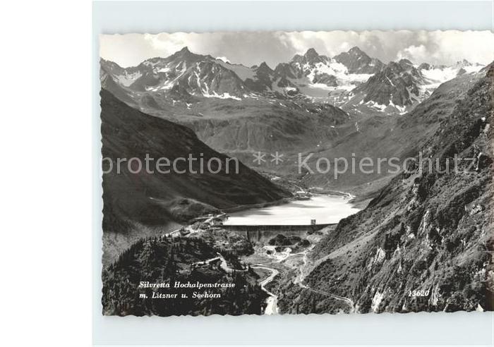 Silvretta-Hochalpenstrasse mit Litzner und Seehorn