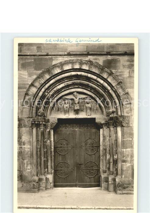 Schwaebisch Gmuend Johanneskirche Westportal