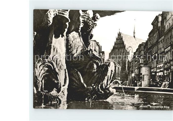 Neisse Oberschlesien Brunnen am Ring