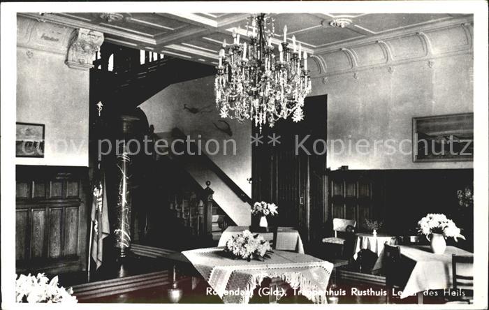 Rozendaal Gelderland Trappenhuis Rusthuis Leger des Heils Kronleuchter
