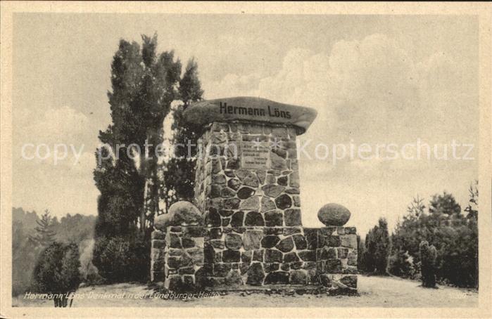 Lueneburger Heide Hermann Loens Denkmal