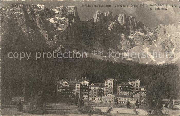 Karersee Suedtirol Hotel Karersee Carezza al lago Dolomiti